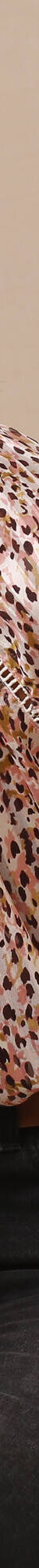 Blouse en voile imprimé tachiste (rose blush) Blouse en voile imprimé tachiste (rose blush)